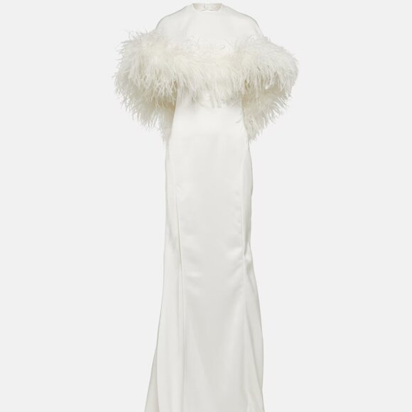 The Attico Feather Trimmed Gown - Picture 6 of 8